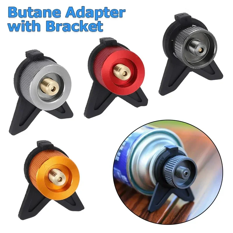 1PC Butan Adapter Outdoor Gas Patrone Kopf Umwandlung Düse Flasche Herd Gas Tank Adapter Typ Schraube Ventil Camping Getriebe