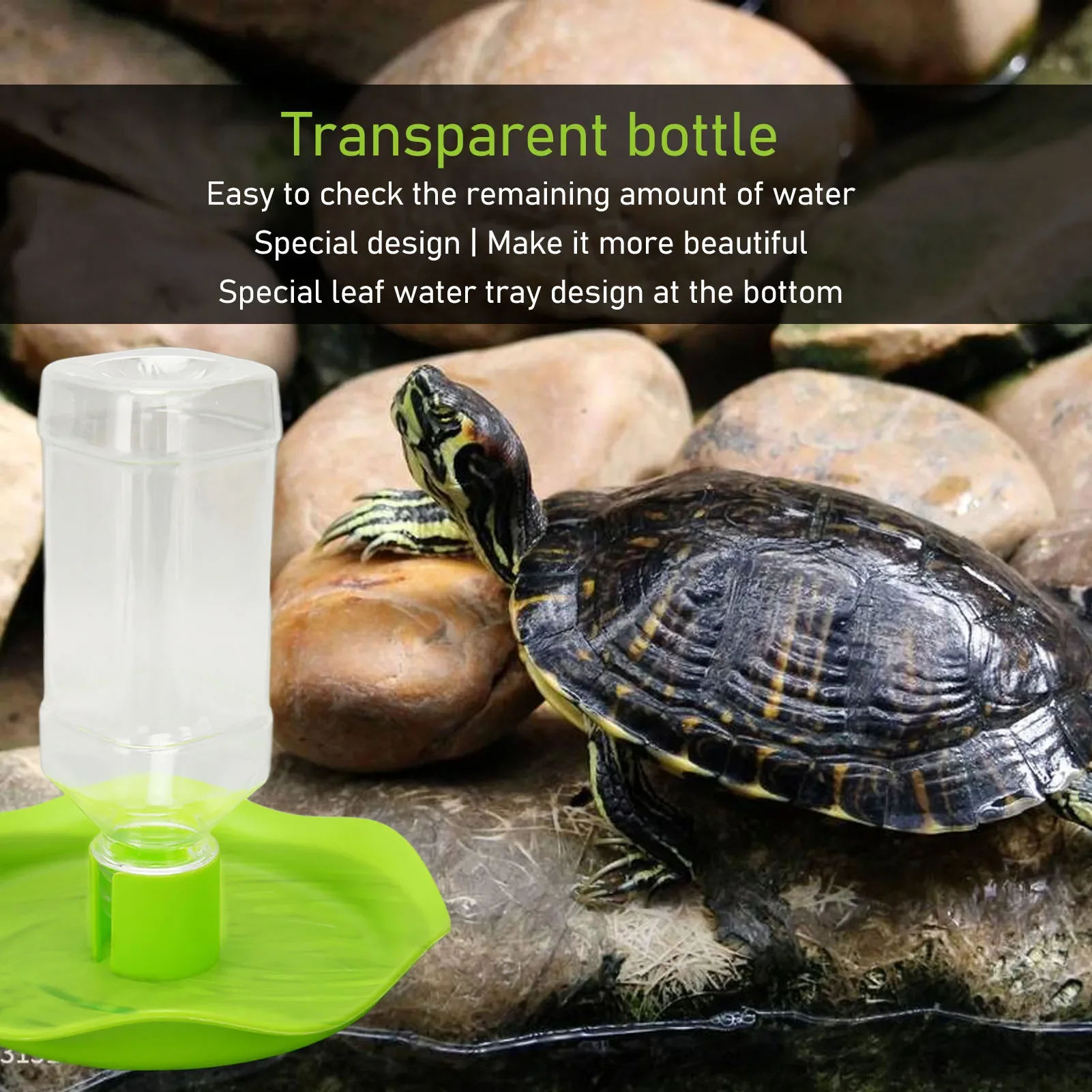 Reptile Water Dispenser Multipurpose Automatic Refill Reptile Water Feeder For Tortoise Spider Lizard Gecko