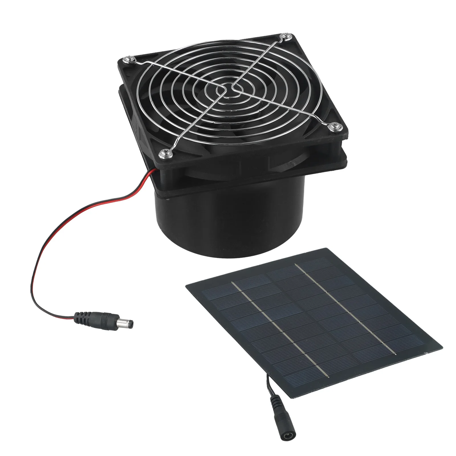 Monocrystalline Silicon PET Solar Panel Vent Fan Solar Ventilation Fan Portable Size Powerful Solar Panel Enhanced Ventilation