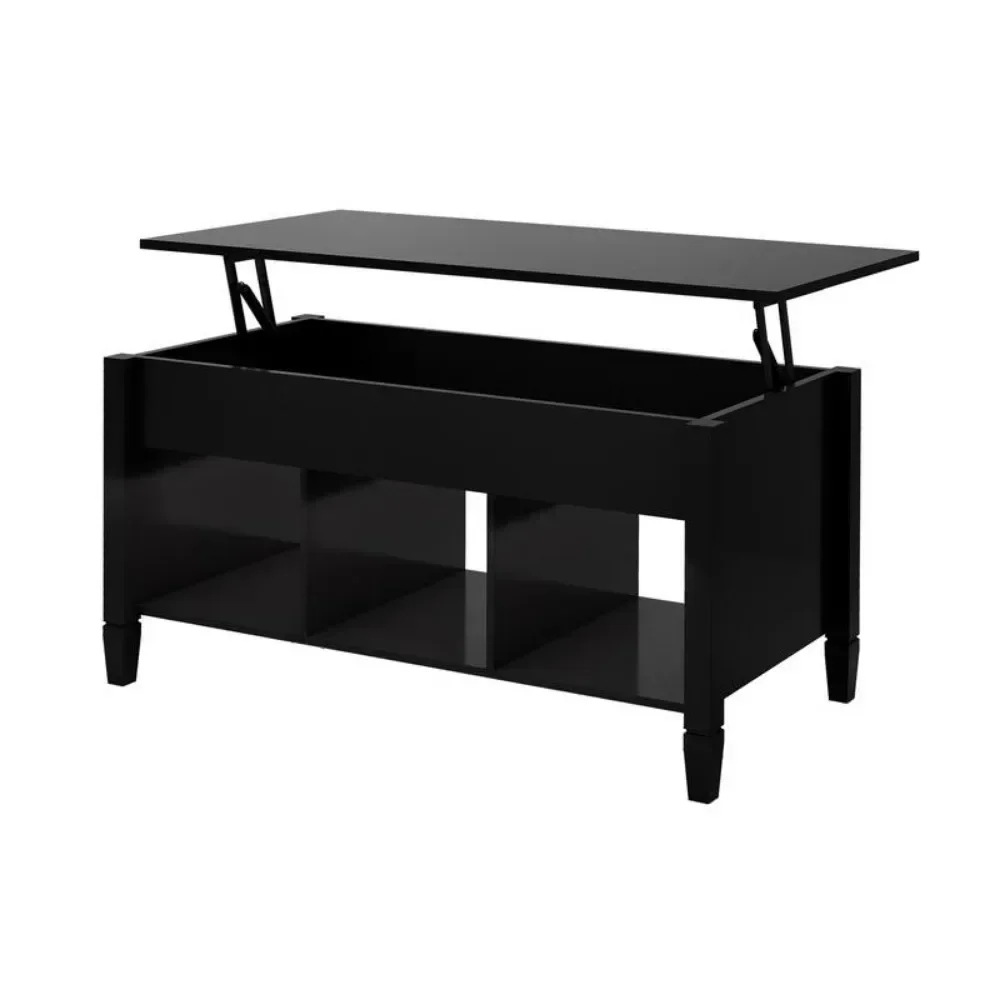 

v Corner Coffee Tables for Living Room Center Table The Trend Simple and Stylish Lift Top Coffee Table-Black Furniture Luxury Si