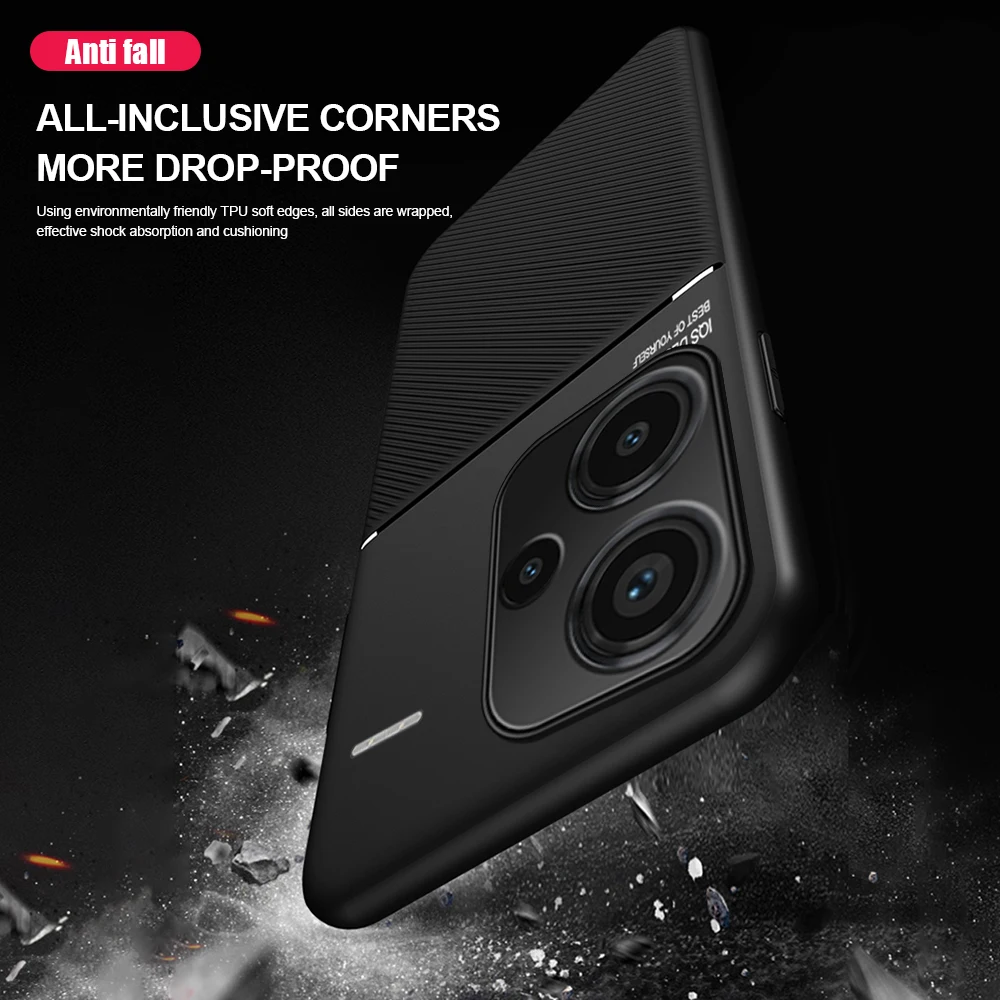 Etui Redmy Note 13Pro 5G Uchwyt samochodowy Magnetyczny pokrowiec na telefon do Xiaomi Redmi Note 13 Pro Plus Note 13 5G Miękka silikonowa obudowa
