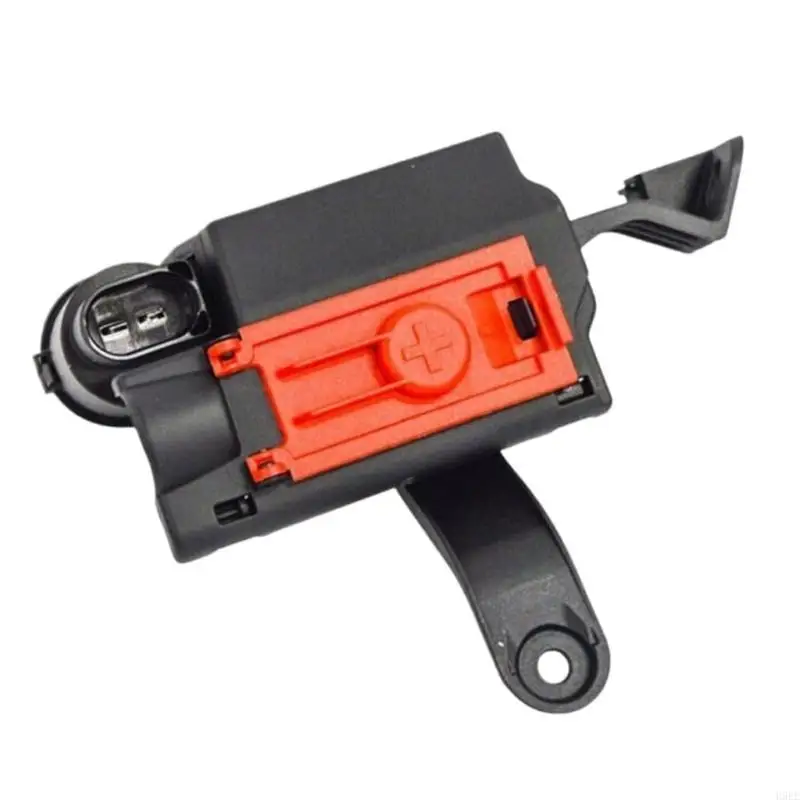 Battery Power Distribution 8W0941823F With Plastic Housing, Red Positive Cover, Connection Port and Mounting Detail H9EE