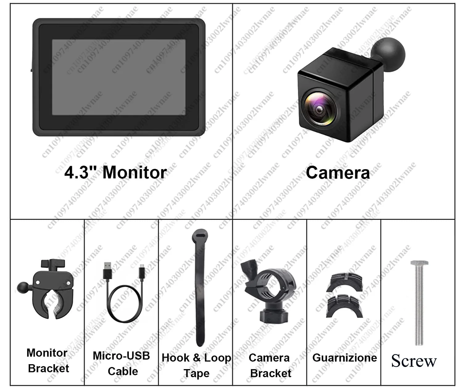 Bicycle Accessories,Bicycle Riding Rear View Display, Real-time Monitoring and Recording Display AHD1080p Camera