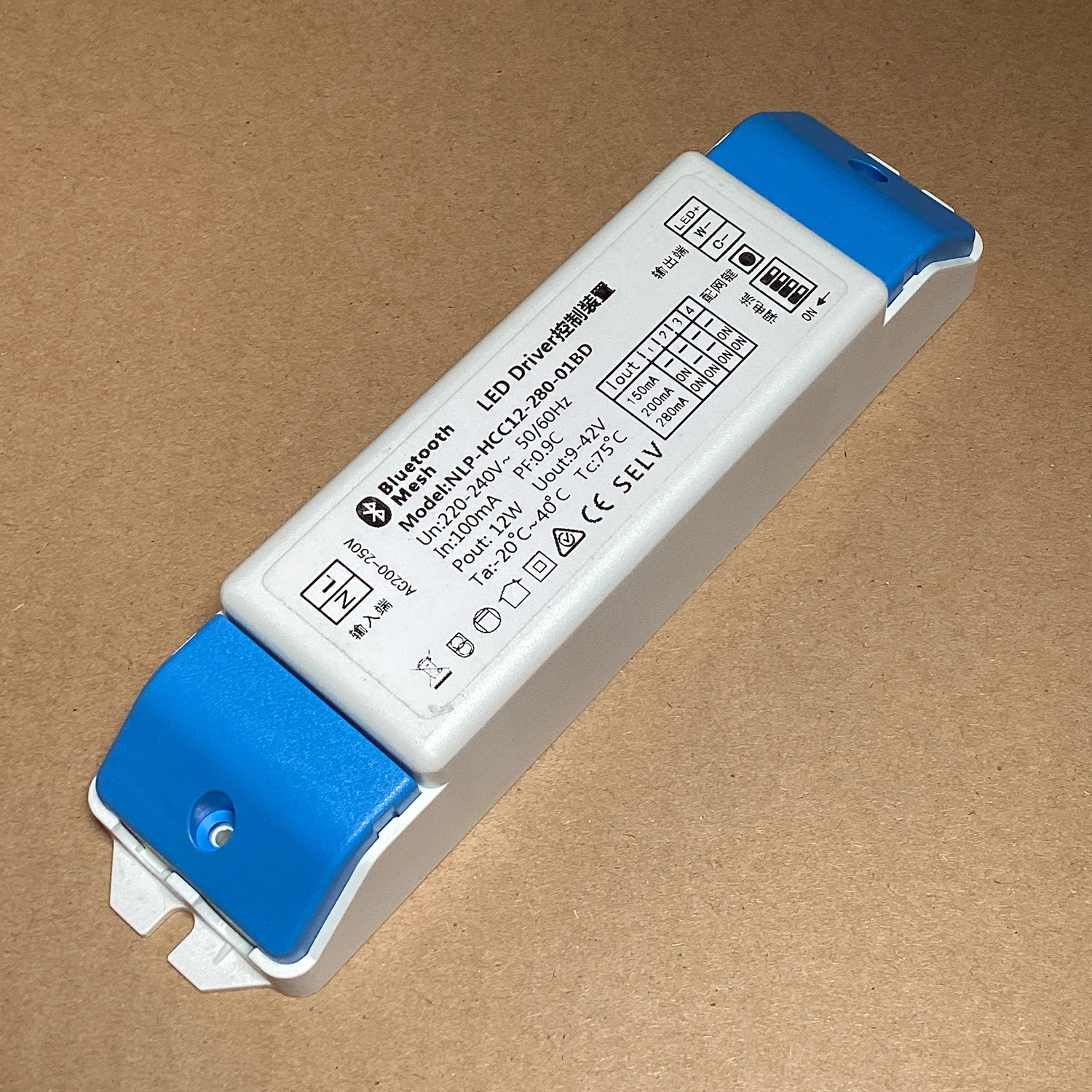 12W Dimmable Smart LED Driver BluetoothMesh LED Light CCT Power Supply 280mA 300mA Smart Life/Google Home/Alexa Control Support