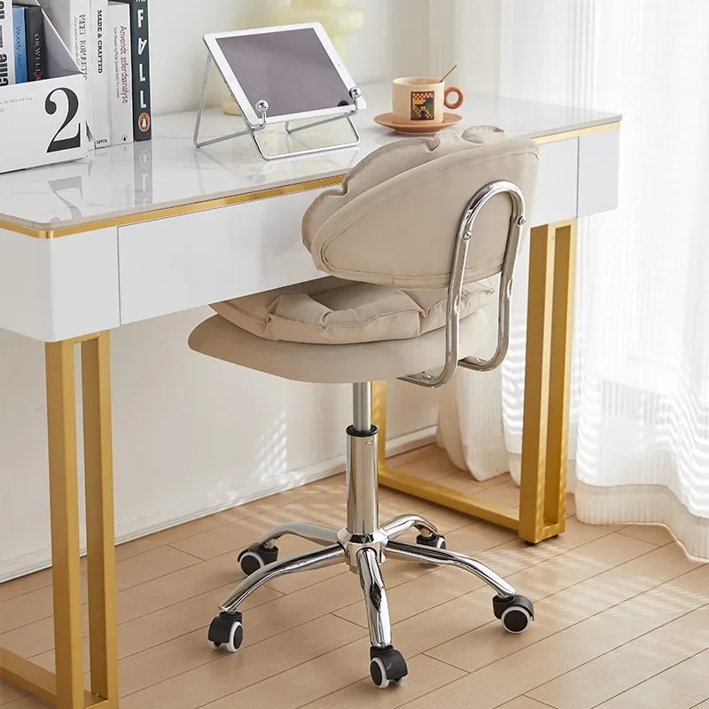 Bar Chair Backrest Computer Chair Rotating Lift Cashier Chair At The Front Desk Solid
