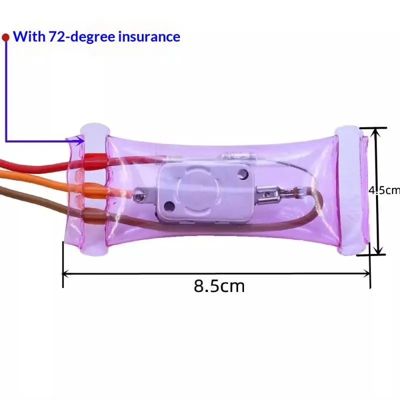 Bimetal Defrost Thermostat Temperature Control Short Line 11cm New 1Pcs Refrigerator Defrost Thermostat N12-5 Action AC250V 10A