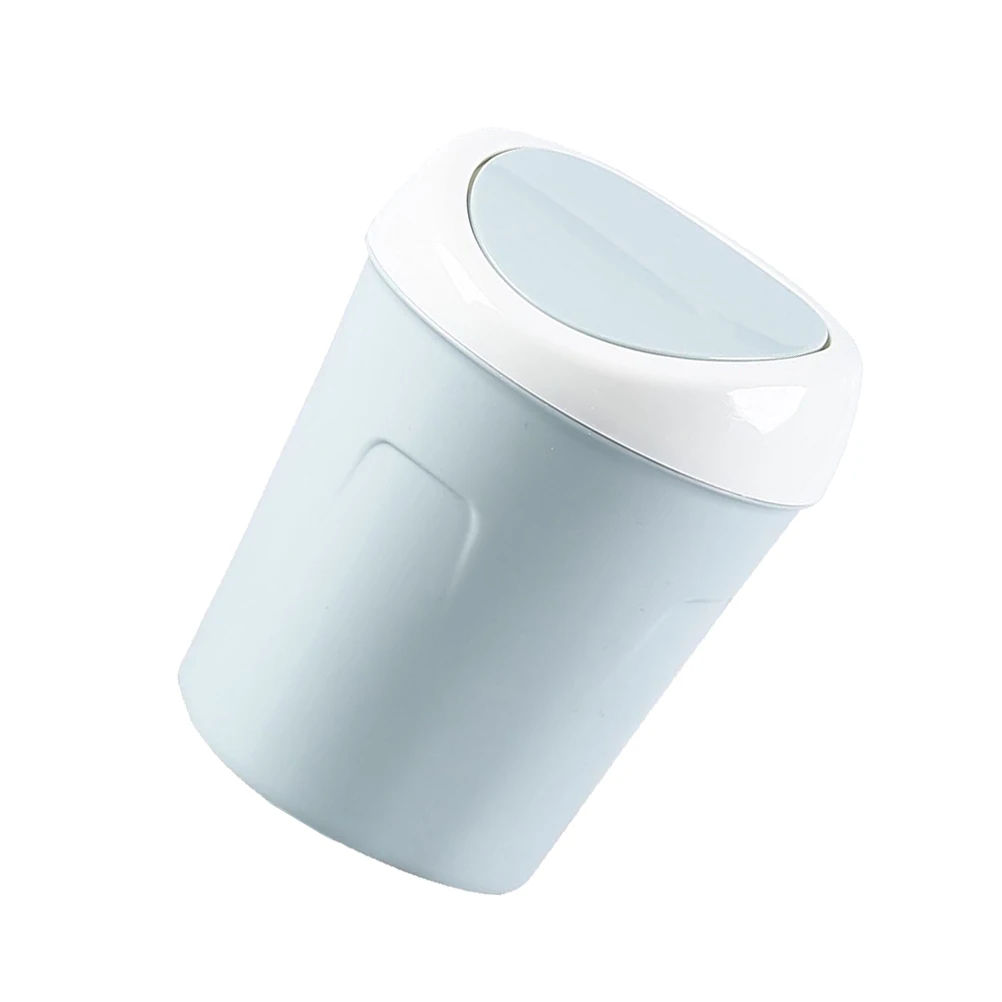 

Flip Trash Can Garbage with Lid Small Trashcan for Room Desk Table Top Mini Waste Basket