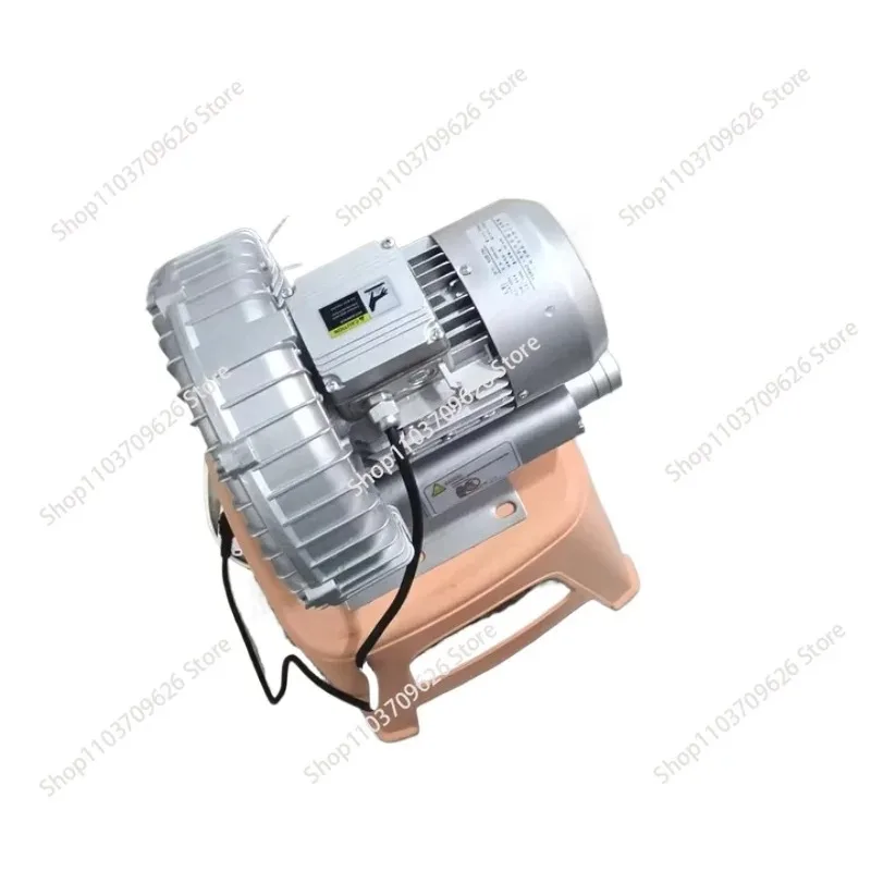220V 750W Three High Pressure Vortex Fan Air Pump Axial Flow Vortex Fan Oxygen Booster Pump Silent High Pressure Blower Single