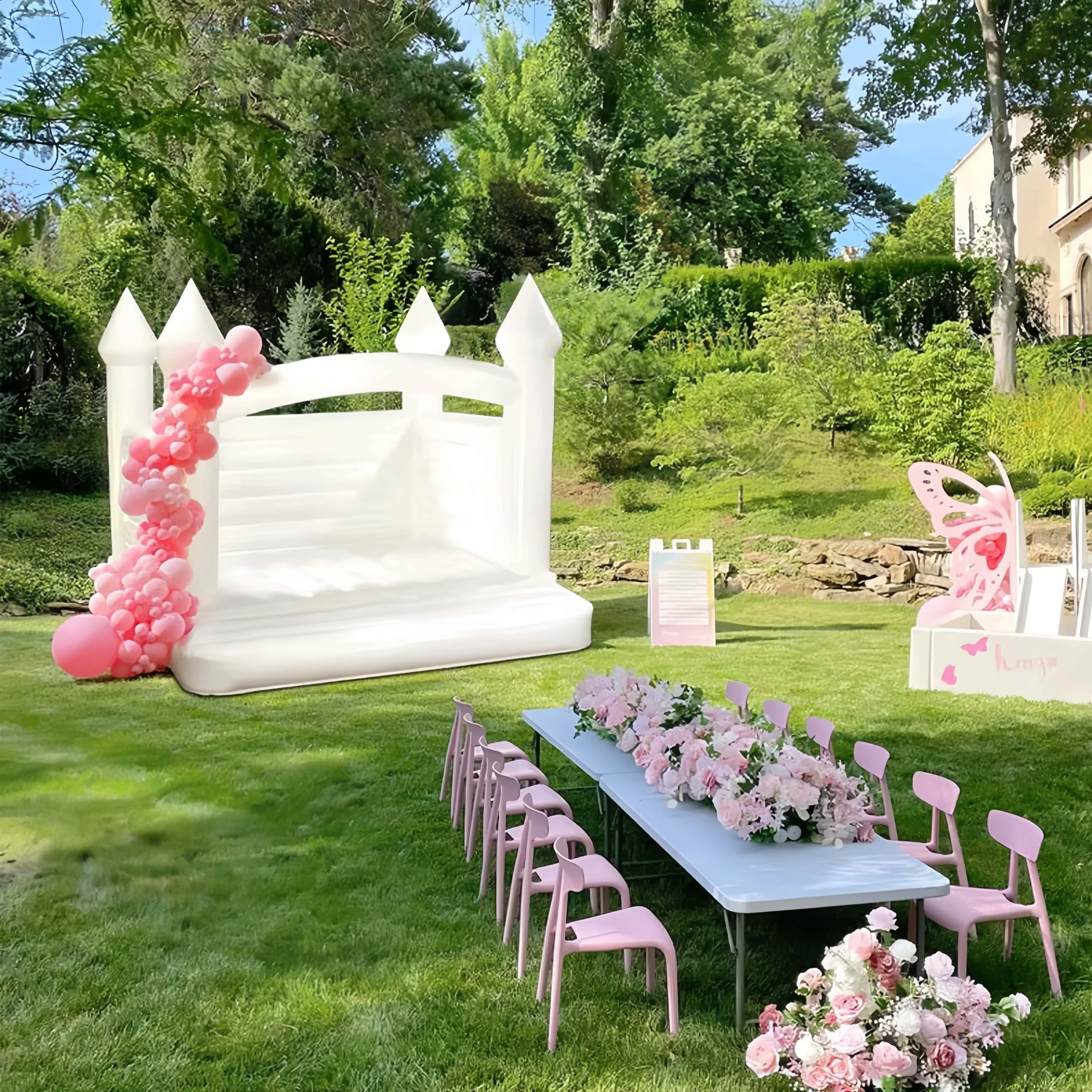 

New Design Slide Playground Inflatables Castle Bouncy Jumping Slide Playground Inflatable Bounce House for Party Wedding