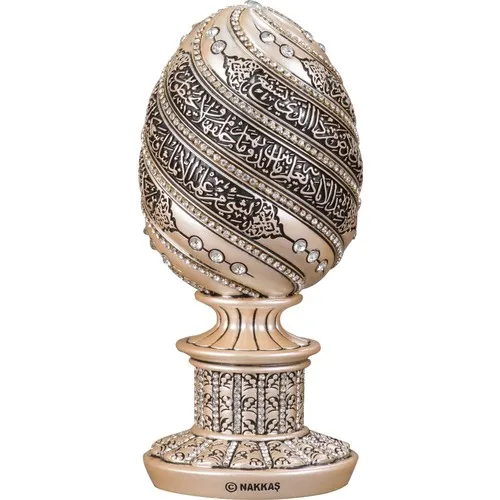 Nakkaş Egg Boytu Medium Pearl Verse-Hand Kürsi Sculpture Crafts