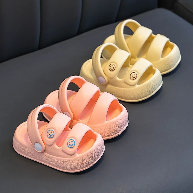 Baby Sandals for Infants and Young Children New Cute Summer for Children Indoor Beach Soft Bottom Anti Slip Children's Slippers