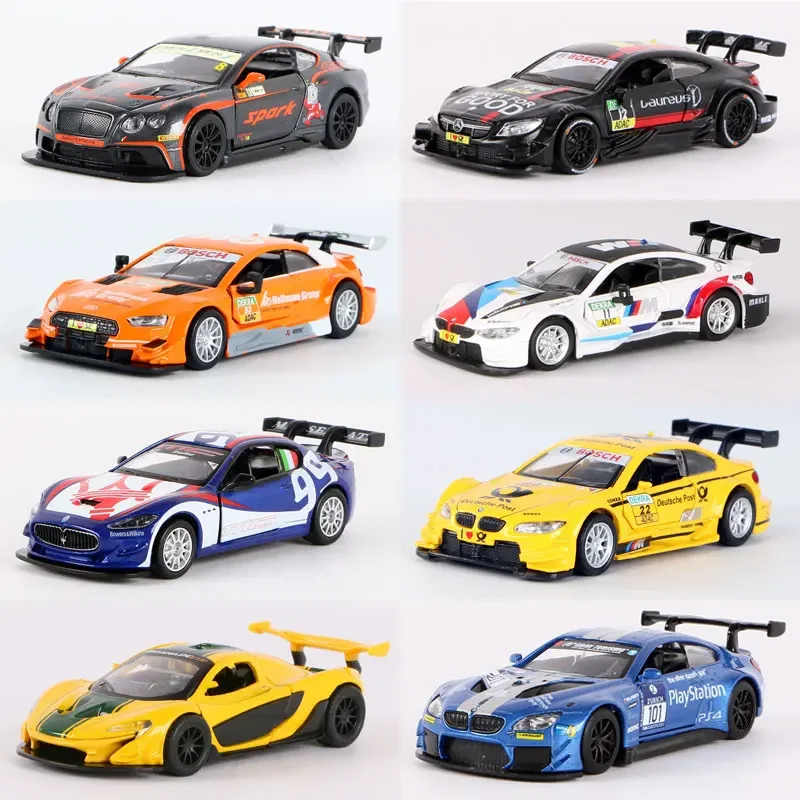 Premium ratio 1:43 Bentley Porsche die-cast alloy pull-back toy Decorative room decor, Christmas gift toys for kids for boys