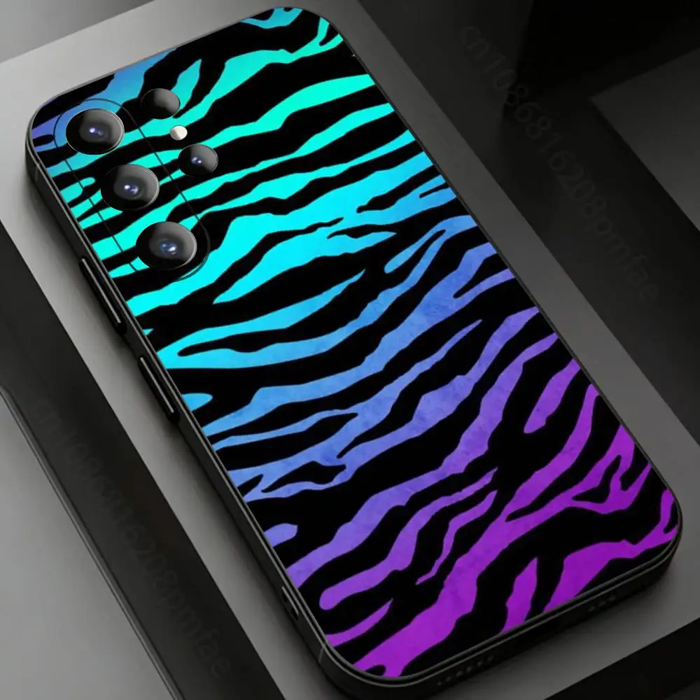 Zebra Stripes Visual Collection Phone case for Samsung Galaxy S24,25,26,23 22,21,S20 Plus Ultra FE soft fundas cases