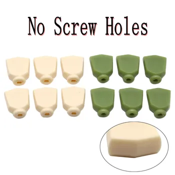 6pcs עץ גיטרה חשמלי מנגינות ידית ראש כובע ידית פלסטיק טרפז יד ללא התקנה ברגים