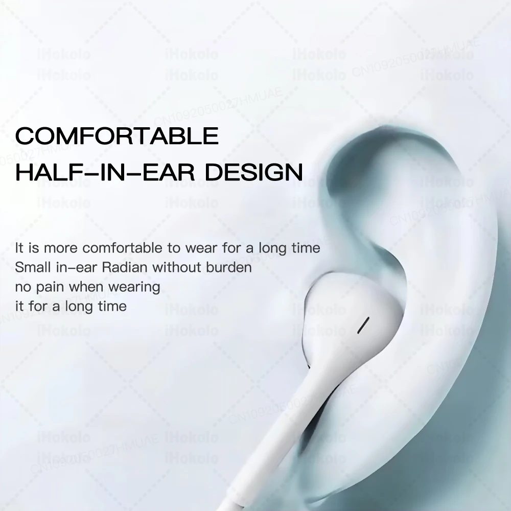 سماعات أذن سلكية أصلية لهاتف أبل آيفون 17 16 15 برو ماكس 14 13 12 11 X XS XR Type C سماعات أذن 3.5 ملم داخل الأذن