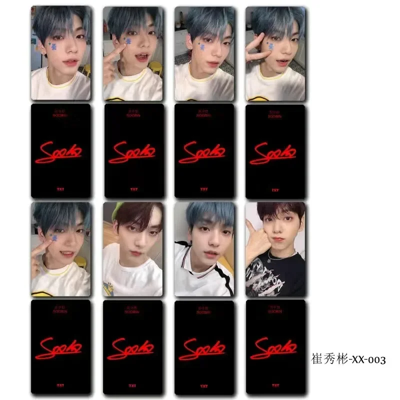 8PC/SET No Repeat SOOBIN Magazine Cover HD Poster Cui Xiubin Lifestyle Photo Picture Double-sided Printed Rounded Small Card