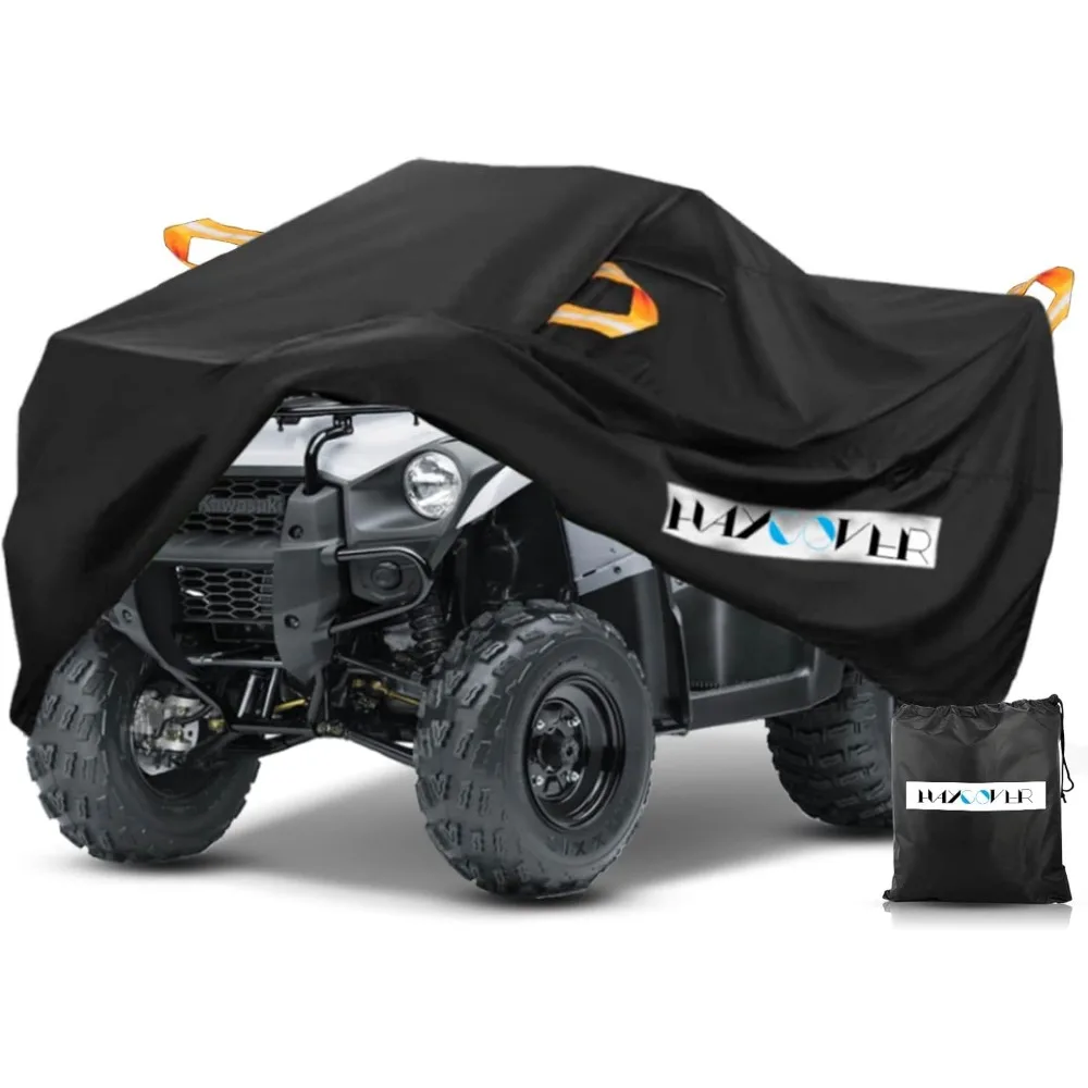 

Waterproof ATV Cover with Air Vents, Reflective Strips, and Buckle Straps for Up to 83-Inch Vehicles