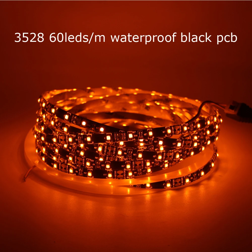 LED Strip Light 600nm True Orange no Amber Yellow SMD 5050 3528 Ribbon Diode Tape rope lights 12V 1m 2m 5m Flexible string lamp