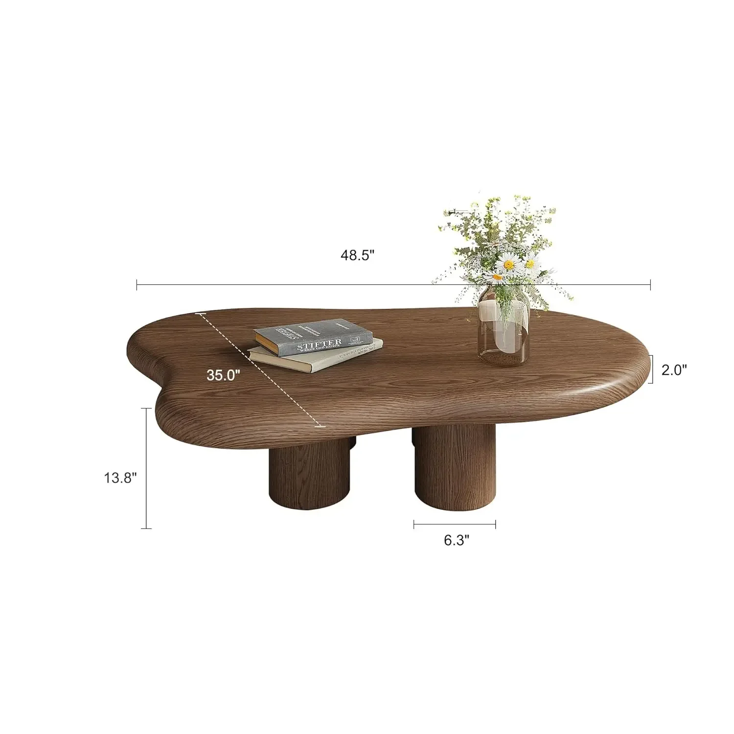 Round Distinctive Stable Contemporary Coffee Table Adjustable Minimalist Polished Low Coffee Table Salon Tisch Room Furniture