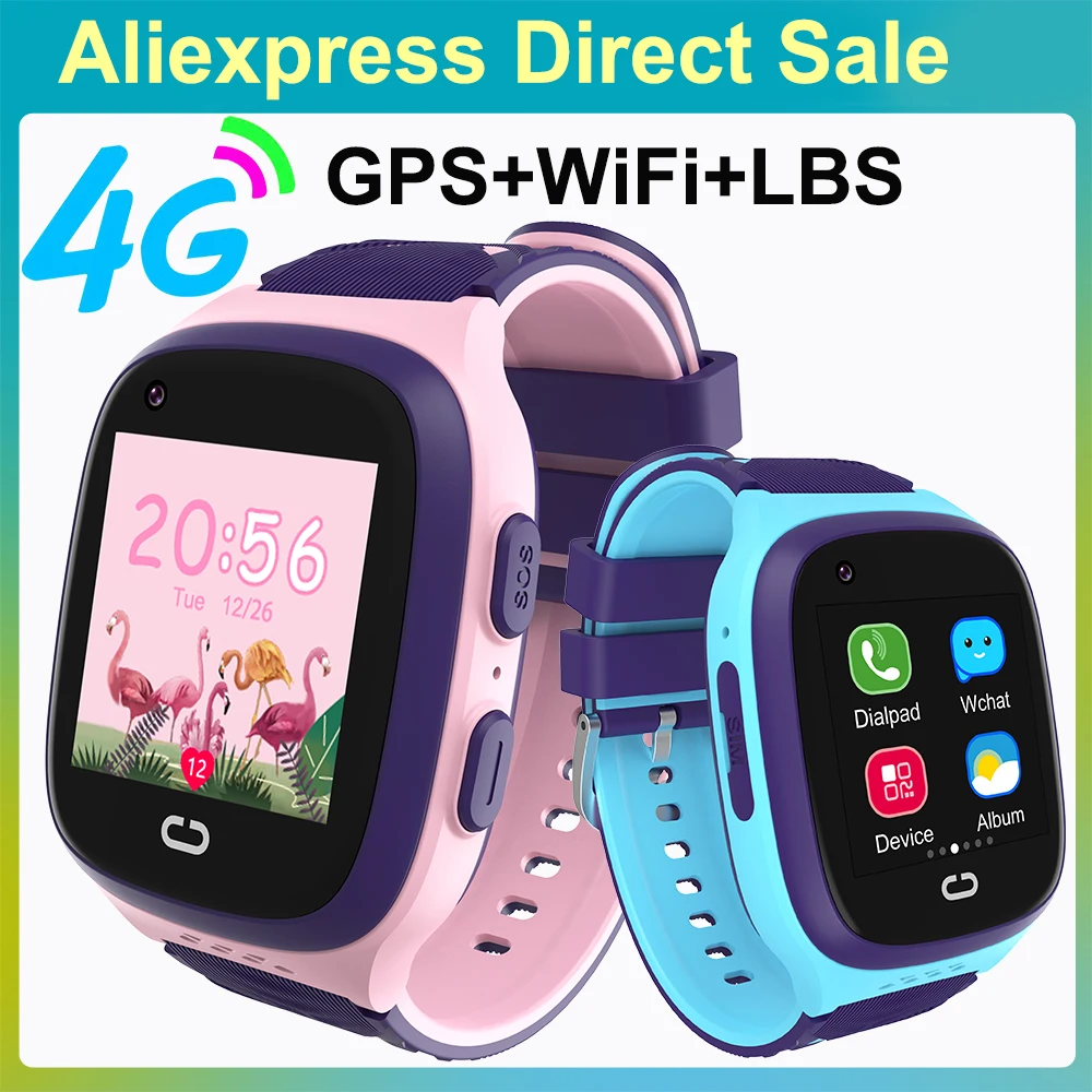 4G Smart Watch GPS Kids Wifi Video Call SOS Tracker IP67 Waterproof Children's Smartwatch Camera