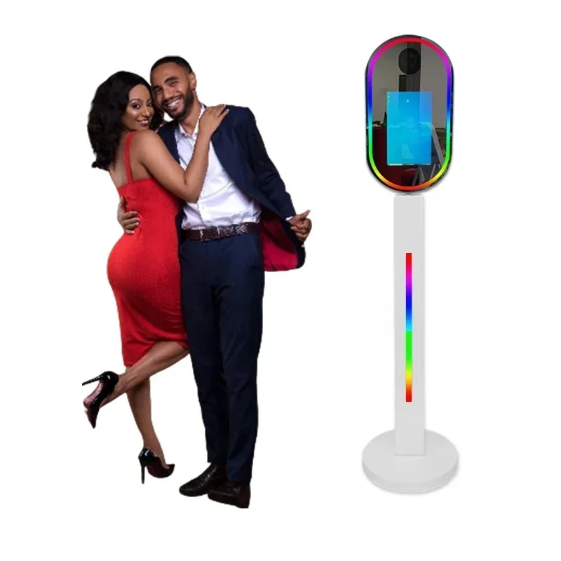 Hot Sales13.3inch Mirror Photo Booth Touch Screen Magic Mirror Photo Booth For Sale Selfie