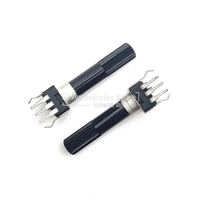 5PCS RV09 Vertical Potentiometer B10K B20K B50K B100K Adjustable Resistor 3Pin Handle 28MM