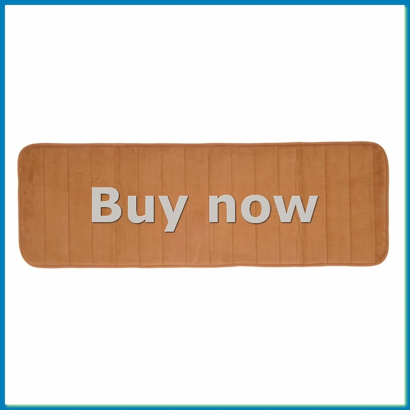 120x40cm Absorbent Nonslip Memory Foam Kitchen Bedroom Door Floor Mat Rug Carpet Khaki-A51M