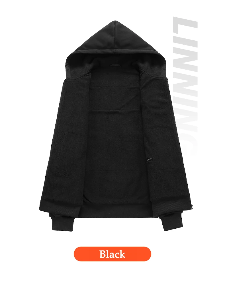 Hoodie Jacket That Will Heat Up Windproof 17 Zones Heated Hoodies Jackets Male Hoodie Winter Warm (Not Included The Power Bank) 17 S401024ef0f6942f89b8de82f3c4bb143o