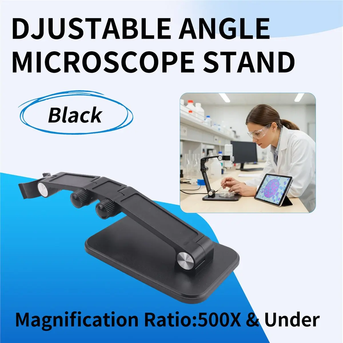 wilwill Microscope Stand Foldable and Adjustable Angle Suitable for Wifi Digital Microscope Usb Electronic Magnifying Glass