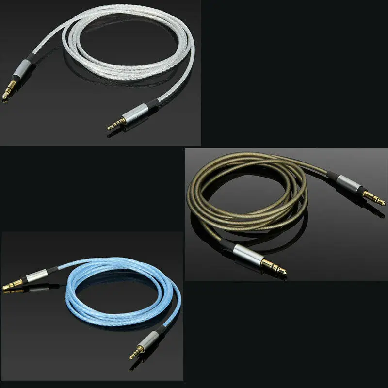 Replace Silver Plated Audio Cable For Philips PH805 PH802 TAH9505 L3 H9505 MEIZU HD60 headphones