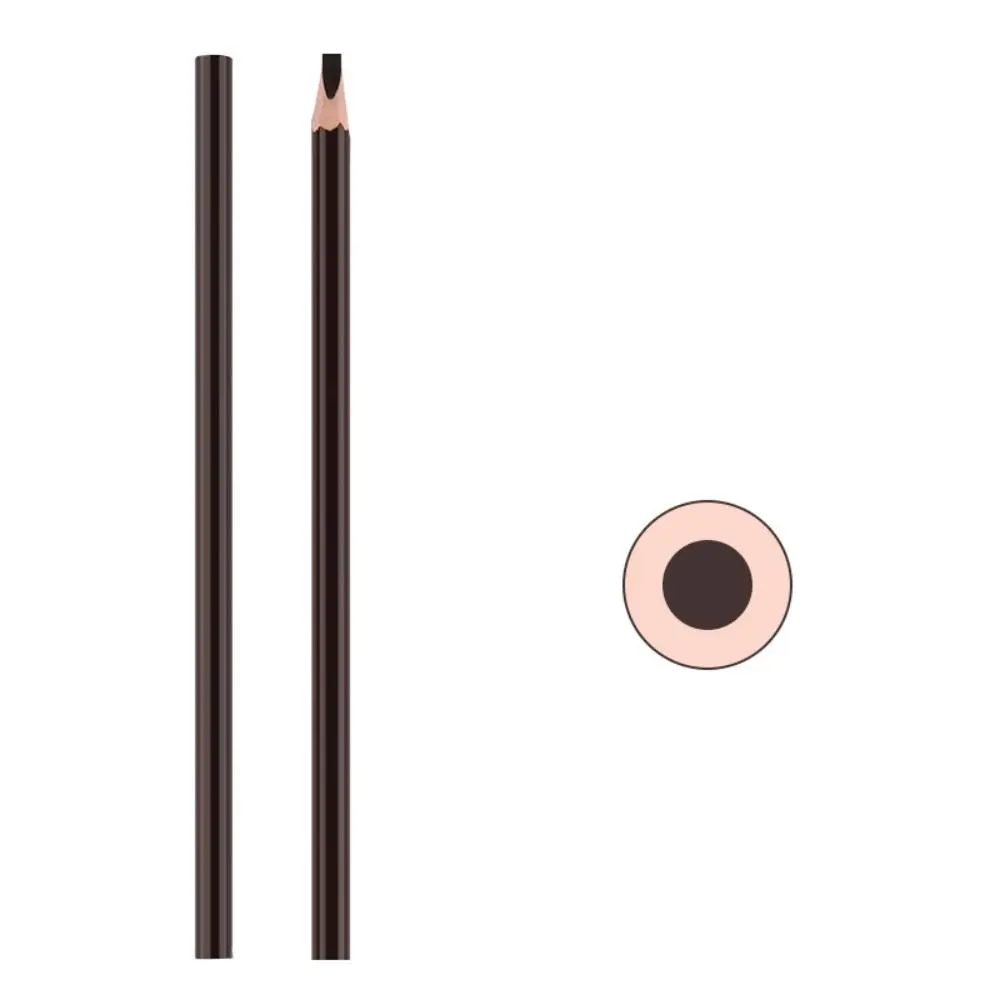 6 Colors Wooden Eyebrow Pencil Black Brown Red Blue Permanent Eyebrow Tattoo Pen Not Smudged Long-lasting