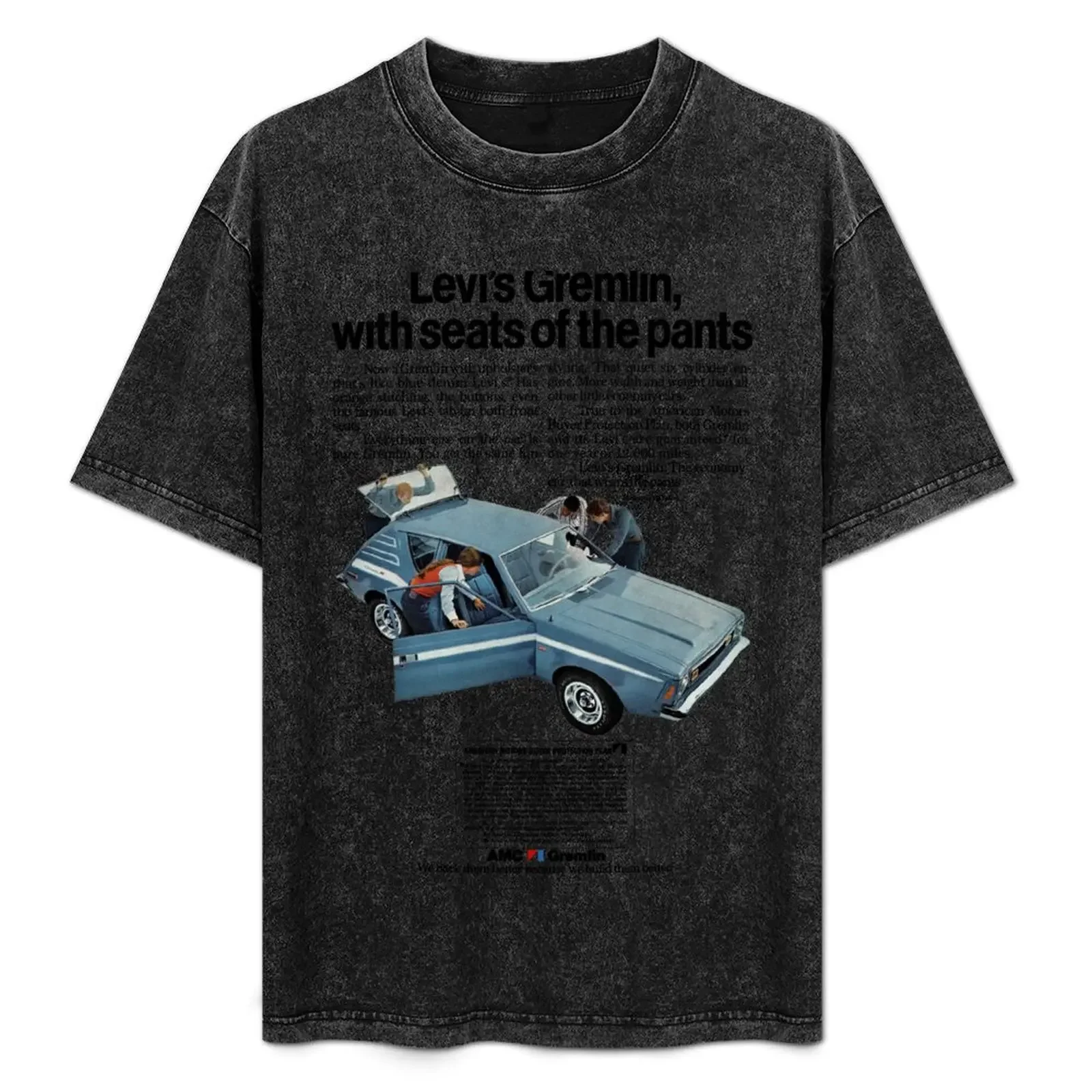 

AMC GREMLIN T-Shirt blue lock plain Funny t-shirts funny meme t-shirts t shirts for men cotton