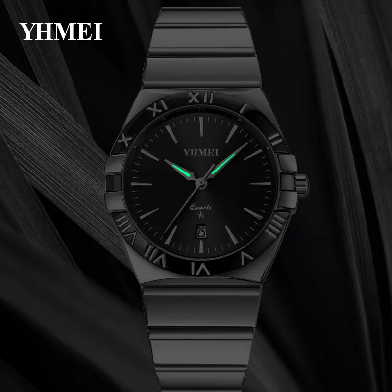 Top Brand Luminous Watch for Men Sports Stainless Steel Mens Watches Relogios Masculino Luxury Golden Quartz Wristwatches