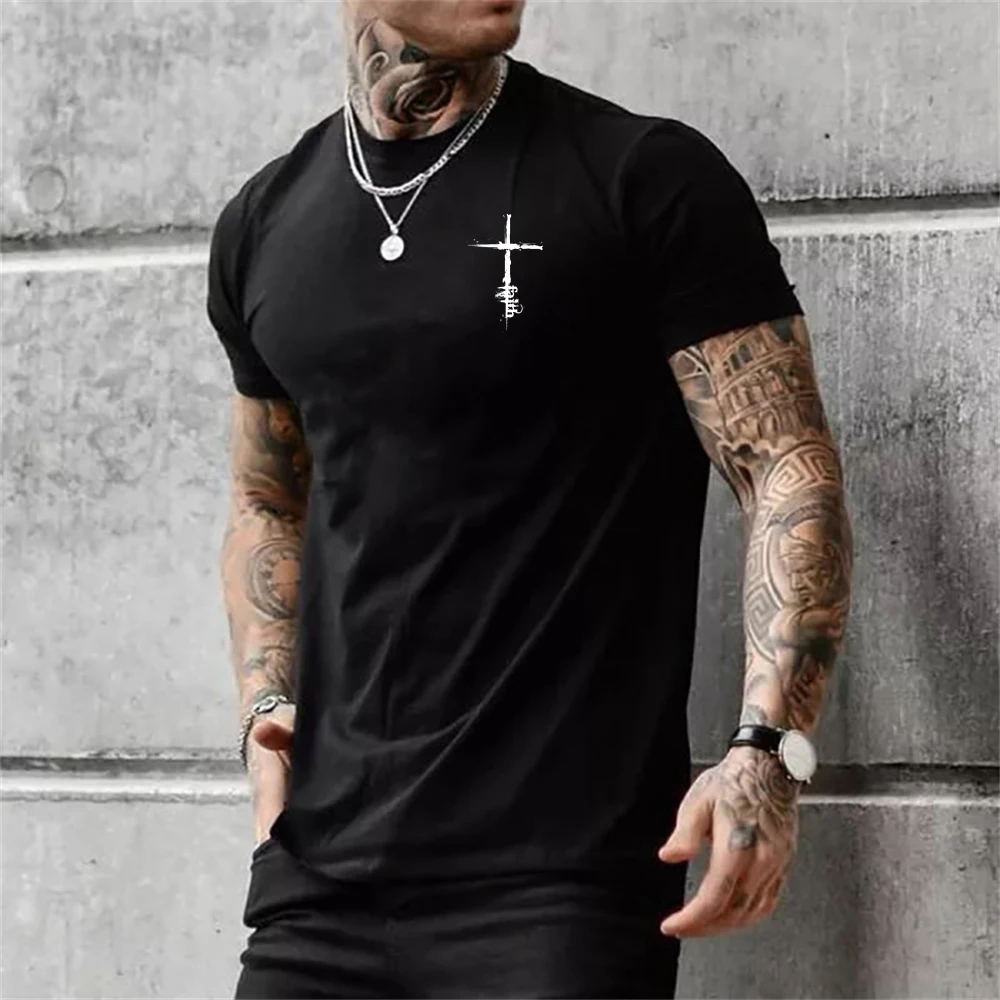 Men\'s T-shirt Stripes T Shirt Summer 3D Poker Printed Short Sleeve Vinatge Tops Fashion Street Hip Hop Tees Shirt Men Clothing