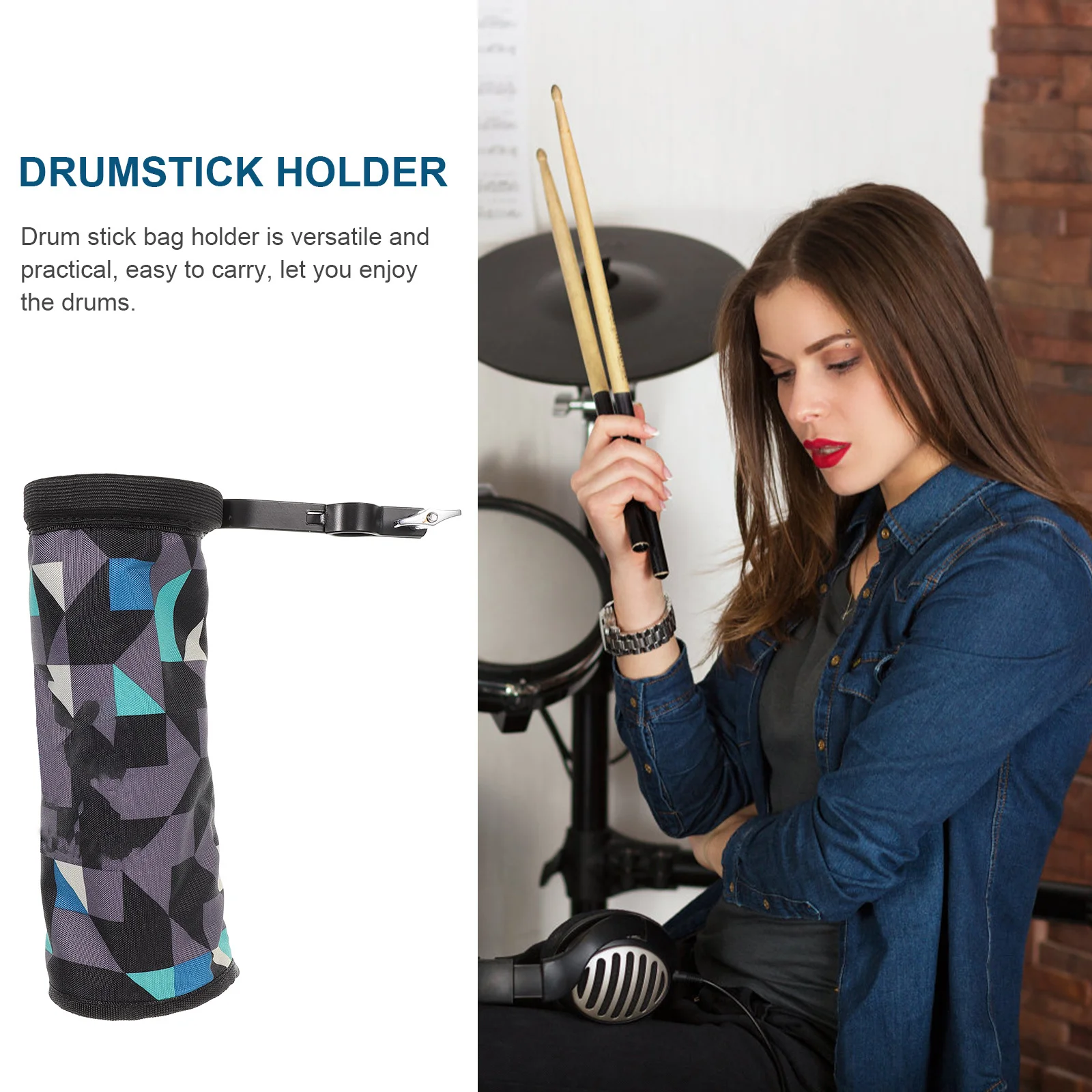 حامل عصا الطبل التجميع السريع التفكيك شركة مكافحة السقوط زيادة وظيفة التخزين لفرش أفخاذ حامل عصا الطبل