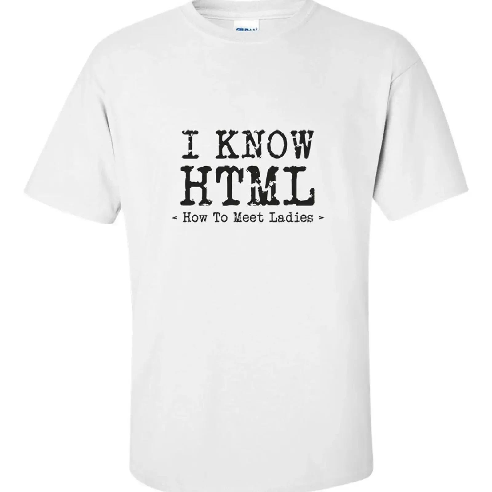 I Know HTML T Shirt Funny Coding Tech Geek Programmer Humor Cotton vintage Washed fashion Stylish streetwear Comfortable Soft