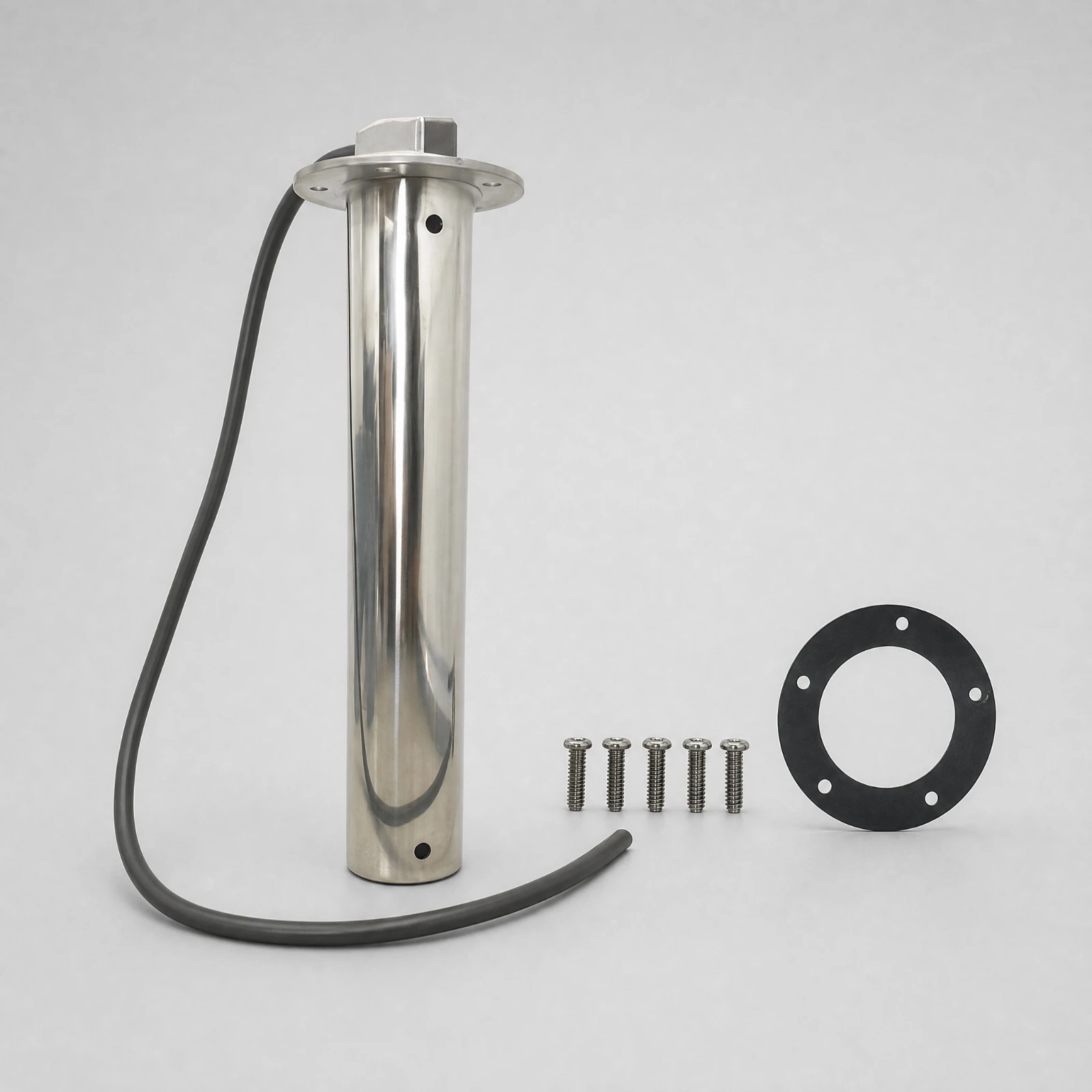 Tank Level Sensor with Stainless Steel Sensor Rugged Tank Level Sensor with Mounting Flange Long-Lasting Easy to Install