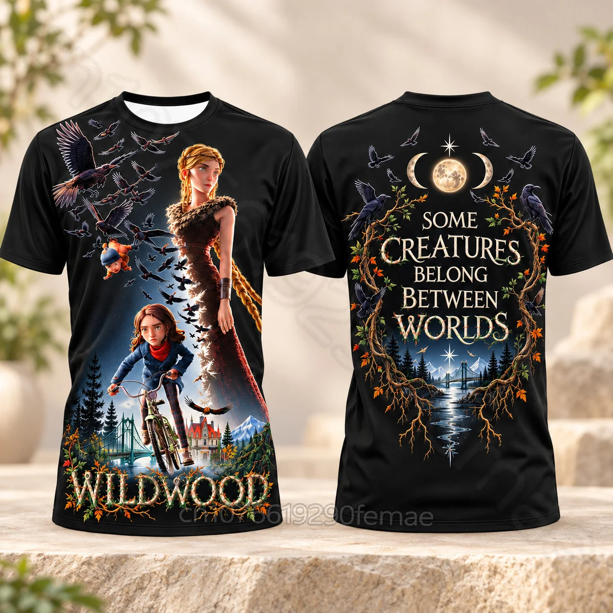 Wildwood 2026 Movie T-Shirt Prue Alexandra Raven Forest Graphic Tee Kids Fantasy Adventure Short Sleeve Crew Neck Casual Top