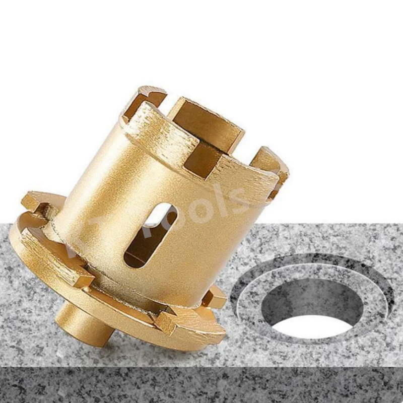 Imagem -05 - Broca Elétrica do Núcleo do Diamante Lavatório Pia Buraco Abridor Ferramenta Elétrica para Granito Mármore Quartzo Telha Ângulo Moedor 1pc