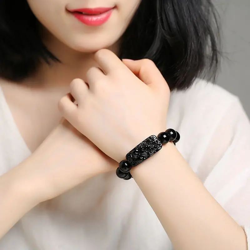 New Obsidian Pixiu Bracelet Transshipment Lucky Fashion Atmospheric Bracelet