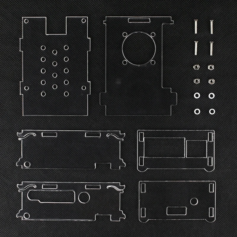 

for Banana Pi BPI-M5 M4 Acrylic Case Transparent Shell Optional Cooling Fan Heatsinks for Banana Pi M4 M5