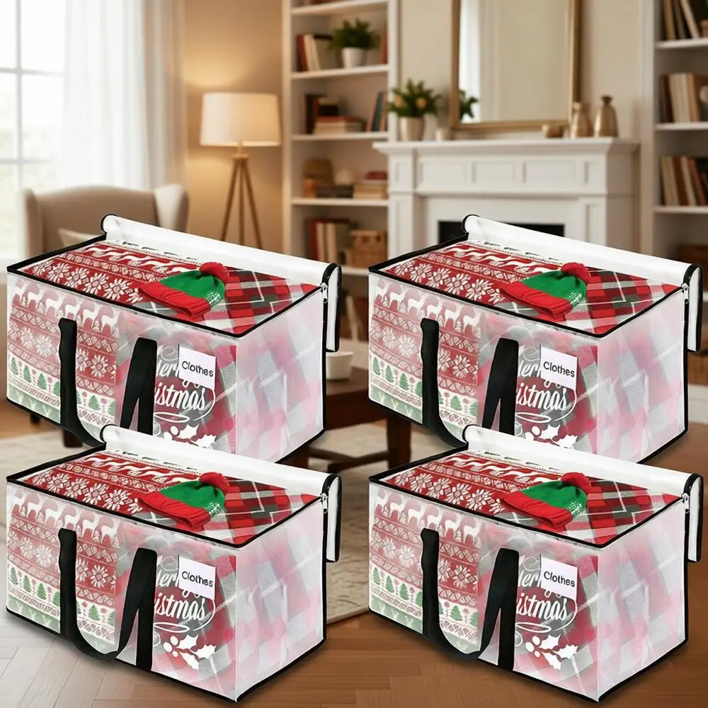 

Extra Large Heavy-Duty Moving Bags with Reinforced Handles and Double Zipper, 6-Pack Storage Essentials