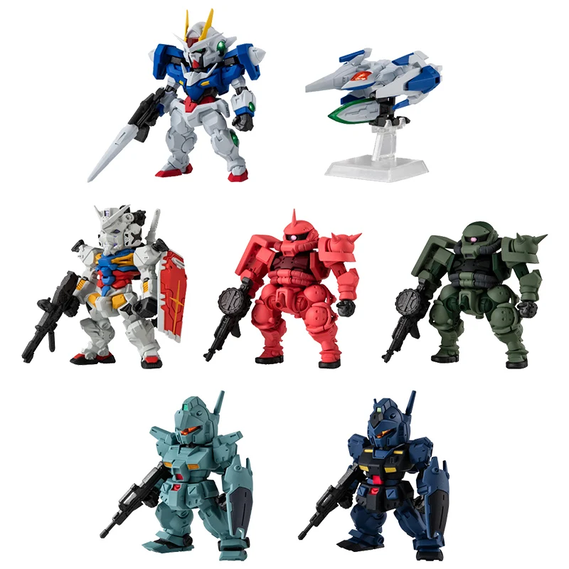 Bandai Originele Snoep Speelgoed GUNDAM FW GUNDAM CONVERGE 28 Wit GUNDAM Jim Zagu Action Figure Speelgoed voor Jongens Meisjes Kids Gift