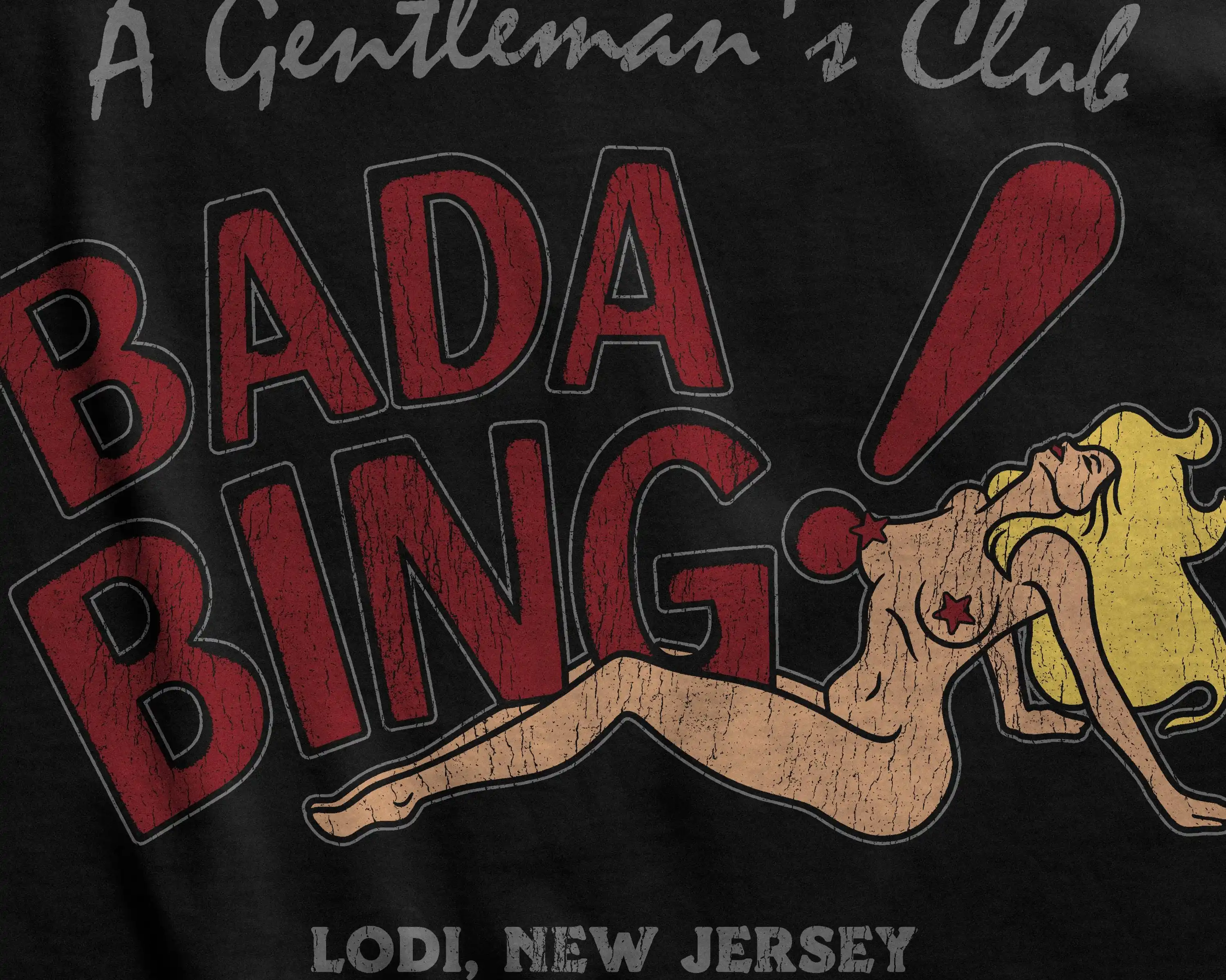 Bada Bing Shirt Vintage Sopranos T-shirt, Lodi New Jersey Gentlemen's Club Tee, 90s Bootleg Retro Graphic Shirt