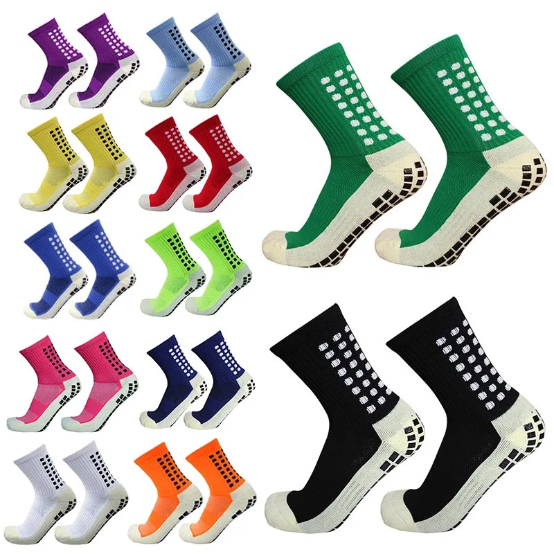 2022 New ANTI SLIP Football Socks Mid Calf Non Slip Soccer Cycling Sports Socks Mens Outdoor Running Hiking Skiing Sock