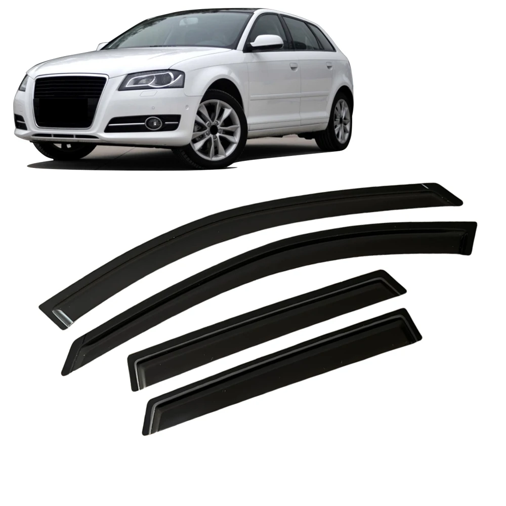 

Window Visor for AUDI A3 8P HATCHBACK Sportback 5DOOR 2004 2005 2006 2007 2008 2009-2012 Wind Deflectors Rain Guards Door Visor