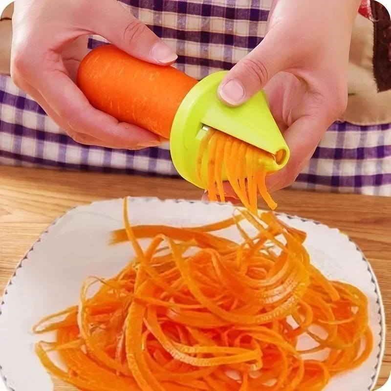 1pc Multifunctional Manual Vegetable Spiral Shredder Grater Potato Carrot Radish Peeler Kitchen Tools