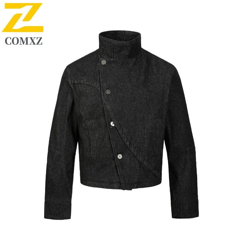 

COMXZ Men Jackets Windproof Retro Minimalist Short Casual Travel Versatile Camping Windbreaker Jacket Walking Comfortable Coat