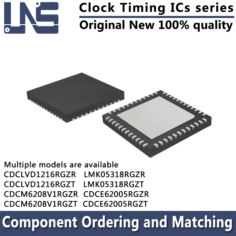 

LMK05318RGZR LMK05318RGZT CDCE62005RGZR CDCE62005RGZT CDCLVD1216RGZR CDCLVD1216RG CDCM6208V1RGZR CDCM6208V1RGZT Clock Timing ICs