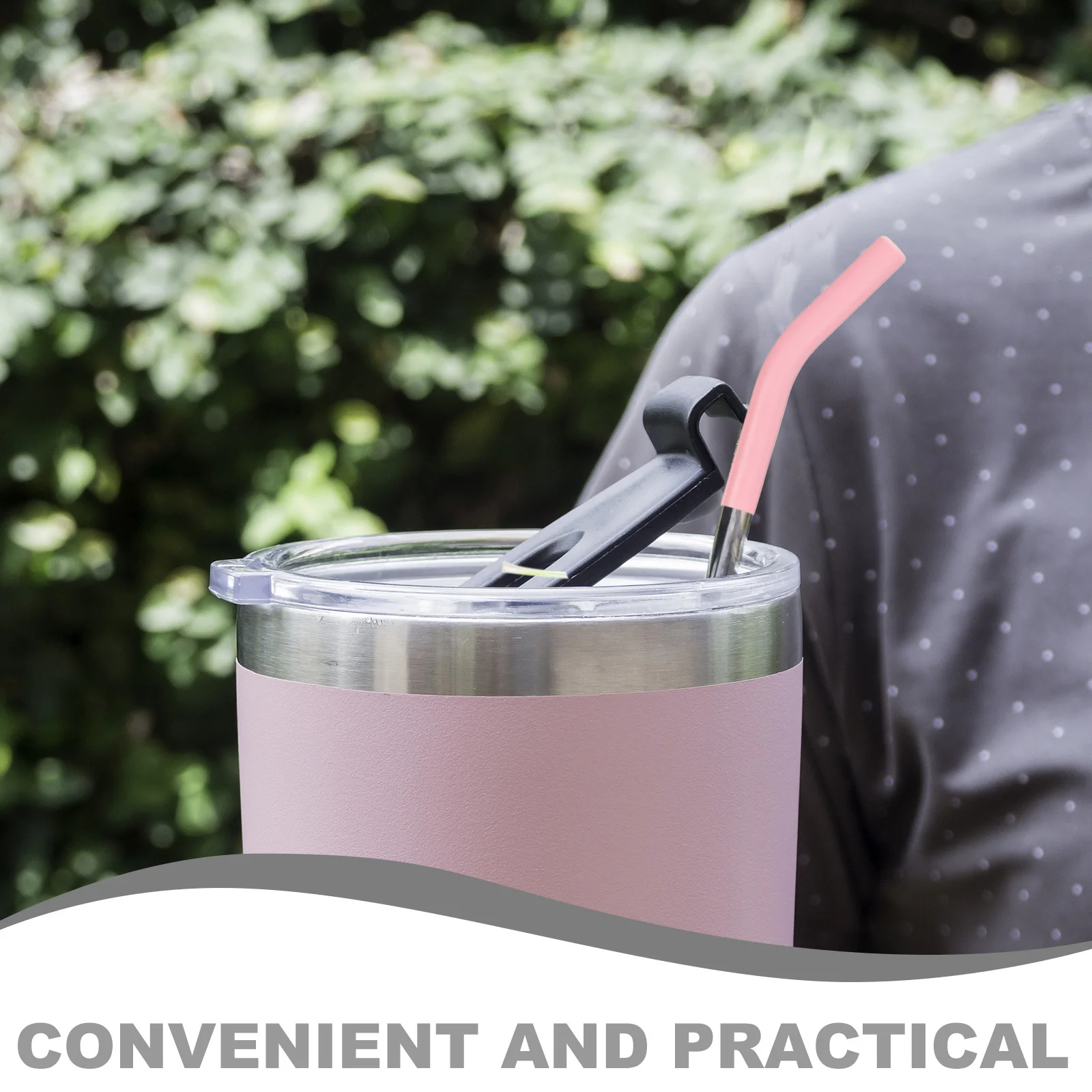 

12pcs Silicone Straw Tips: Food Grade Reusable Covers For Metal Glass Tumblers Spill Prevention Hot Cold Drinks Flexible